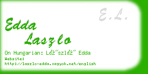 edda laszlo business card